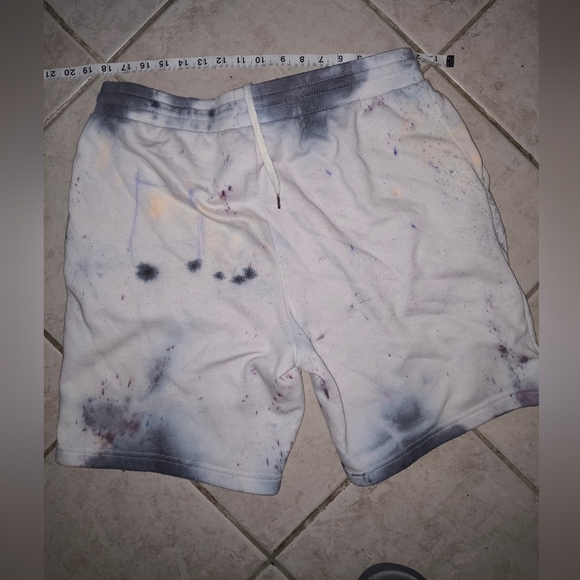 New galaxy swirl tye die one of one NIRVANA designer StreetWear shorts - Picture 9 of 16